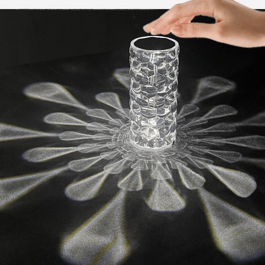 Lampe de table en cristal en forme de larme - X10 Maroc - Livraison gratuite -