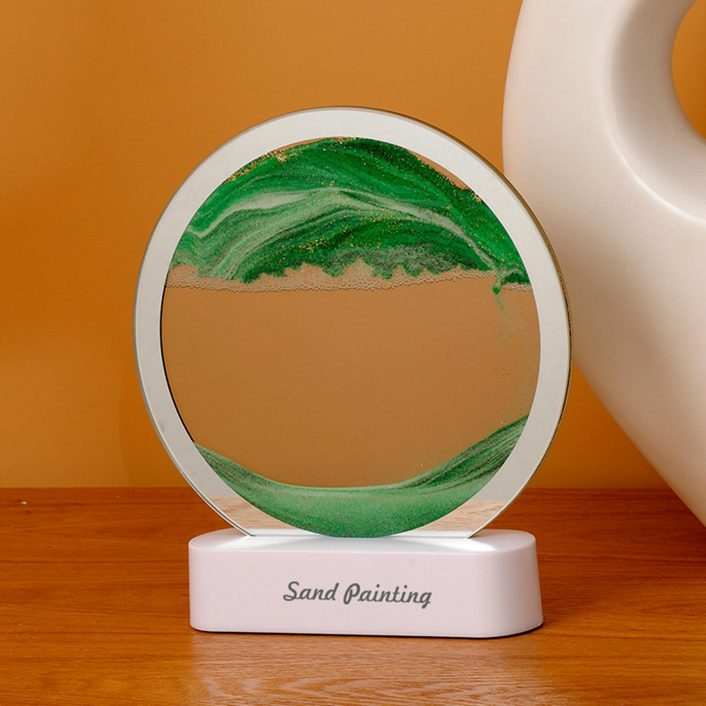 Veilleuse 3D ronde dynamique pour décoration - X10 Maroc - Livraison gratuite - Vert