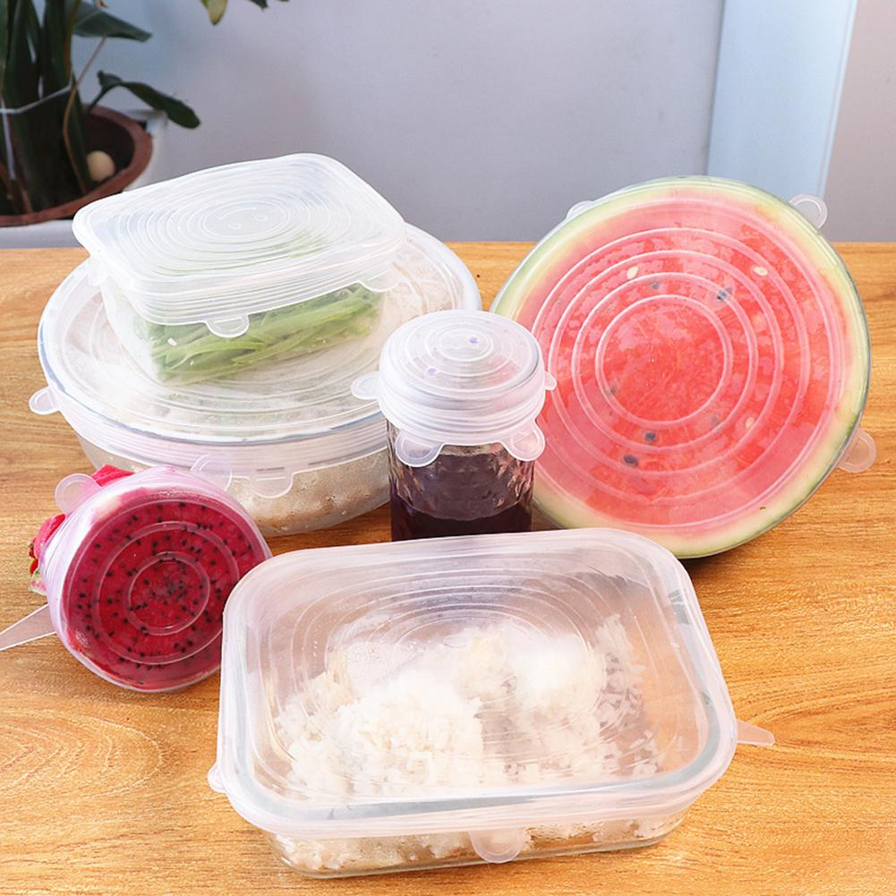 Couvercles Alimentaires en Silicone (6 Pièces) - X10 Maroc - Livraison gratuite -