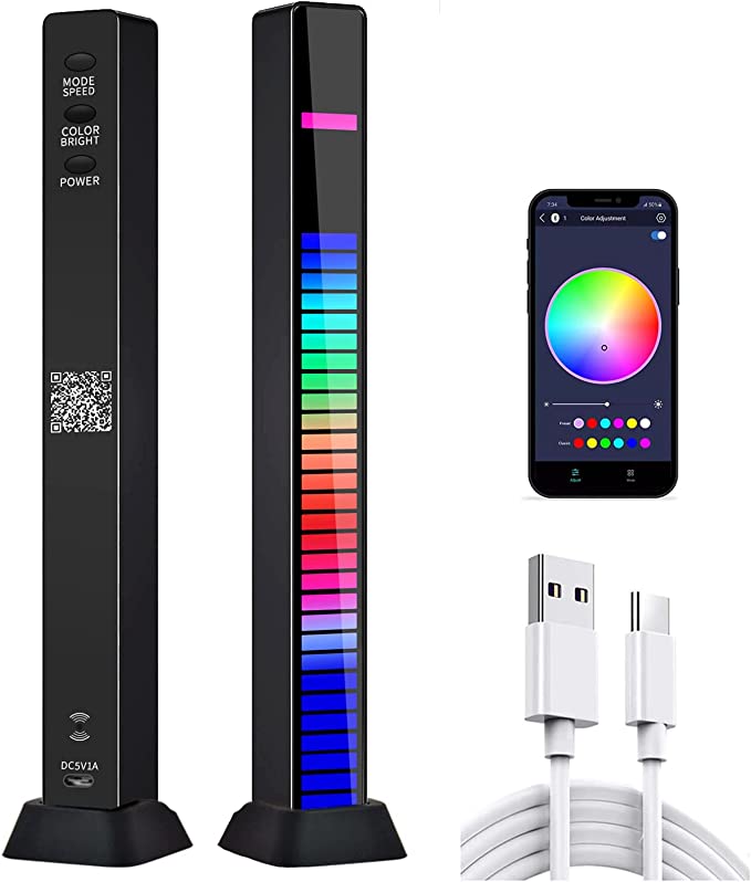 2 Lumière musicale intelligente atmosphérique - X10 Maroc - Livraison gratuite - Noir