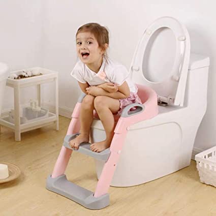 Siège d'apprentissage de la propreté pour enfants - X10 Maroc - Livraison gratuite - Rose