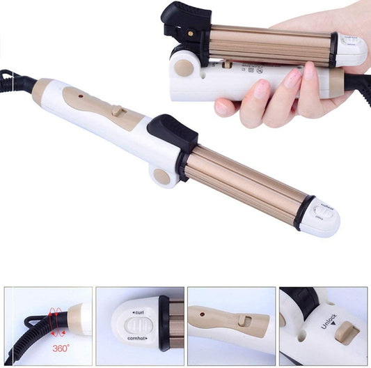 Kemei-Lisseur pliable pour cheveux bouclés - X10 Maroc - Livraison gratuite -