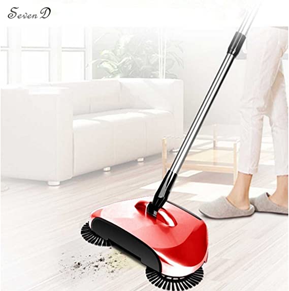 Balai Brosse 360°Magique 3 En 1 - Rouge - X10 Maroc - Livraison gratuite -
