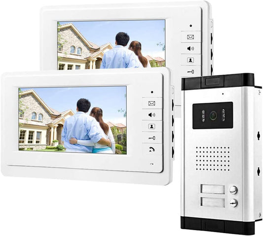 Sonnette vidéo avec 1 caméra de vision nocturne infrarouge