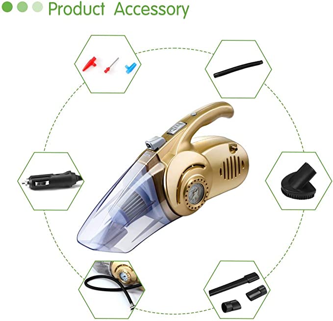 Souffleur et aspirateur de voiture multifonction 4 en 1 - X10 Maroc - Livraison gratuite -