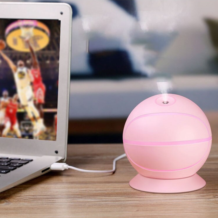 Humidificateur design en forme de Basket-ball - X10 Maroc - Livraison gratuite - Rose