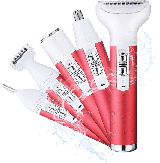 5 en 1 rasoir électrique nez cheveux tondeuse sourcil aisselles femmes Kemei épilateur - X10 Maroc - Livraison gratuite -