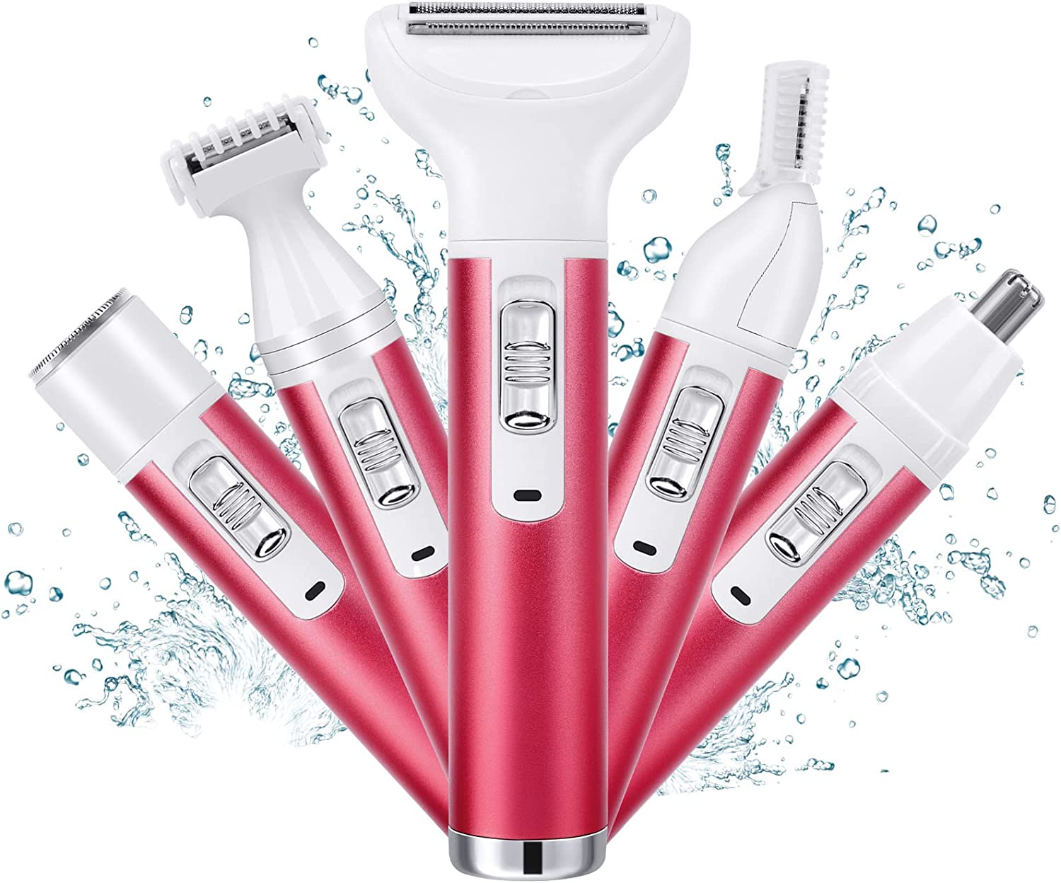 5 en 1 rasoir électrique nez cheveux tondeuse sourcil aisselles femmes Kemei épilateur - X10 Maroc - Livraison gratuite -