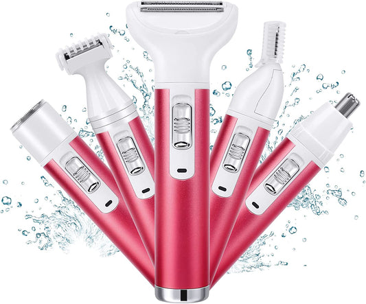 5 en 1 rasoir électrique nez cheveux tondeuse sourcil aisselles femmes Kemei épilateur - X10 Maroc - Livraison gratuite -