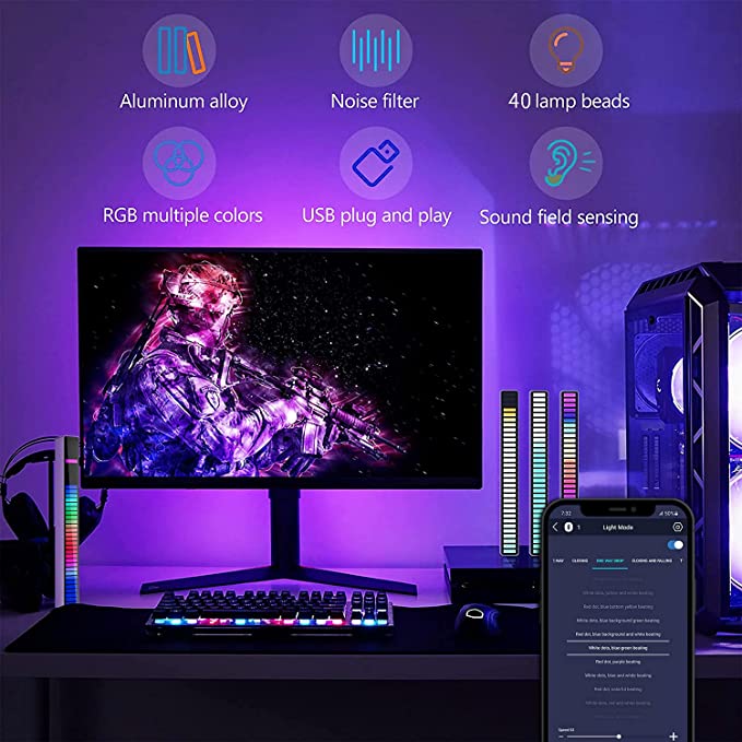 2 Lumière musicale intelligente atmosphérique - X10 Maroc - Livraison gratuite -