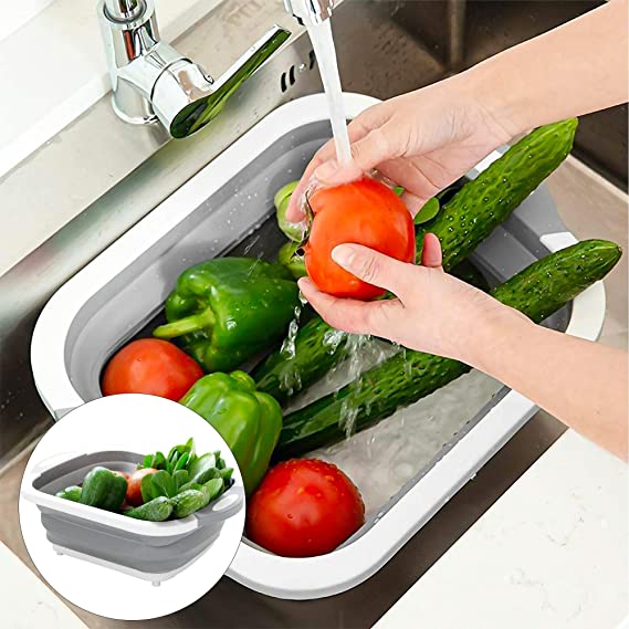 Multifonctions Panier Pliable 4 en 1 -Planche à découper - X10 Maroc - Livraison gratuite -