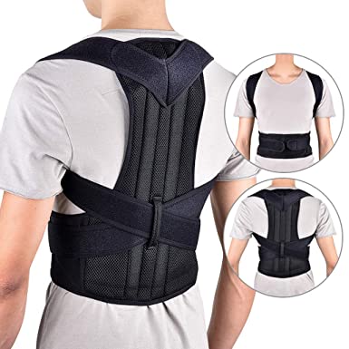 Correcteur de posture du dos pour hommes et femmes, l'attelle de clavicule prend en charge l'affaissement et la flexion sur l'adolescent réglable - X10 Maroc - Livraison gratuite -