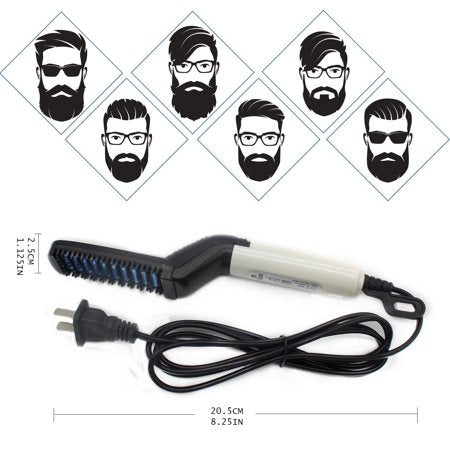 Brosse Lissante Fer à Lisser pour Barbe Coiffure Rapide Homme Coupe Cheveux - X10 Maroc - Livraison gratuite -