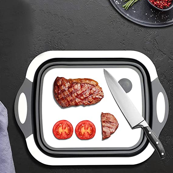Multifonctions Panier Pliable 4 en 1 -Planche à découper - X10 Maroc - Livraison gratuite -