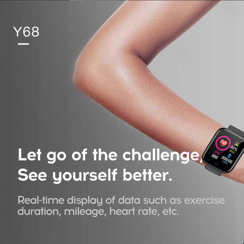 Fit pro Y68-Montre intelligente - X10 Maroc - Livraison gratuite -