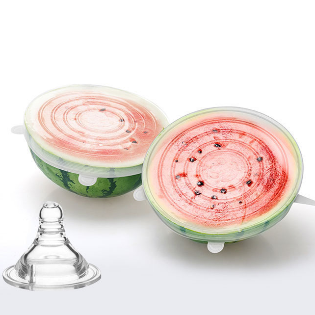 Couvercles Alimentaires en Silicone (6 Pièces) - X10 Maroc - Livraison gratuite -