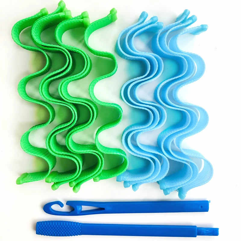 Magic - Accessoires pour Boucler les Cheveux - X10 Maroc - Livraison gratuite - Vert et Bleu