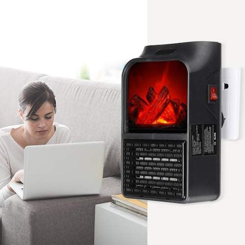 Mini radiateur électrique portable avec télécommande - X10 Maroc - Livraison gratuite -