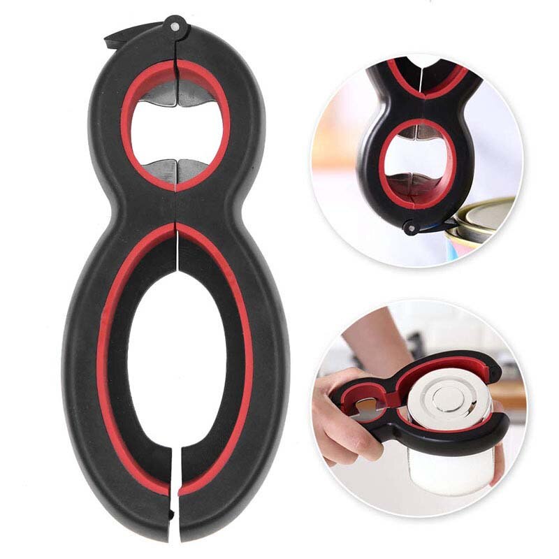 2pcs 6 en 1 ouvre-boîte multifonctionnel - X10 Maroc - Livraison gratuite -