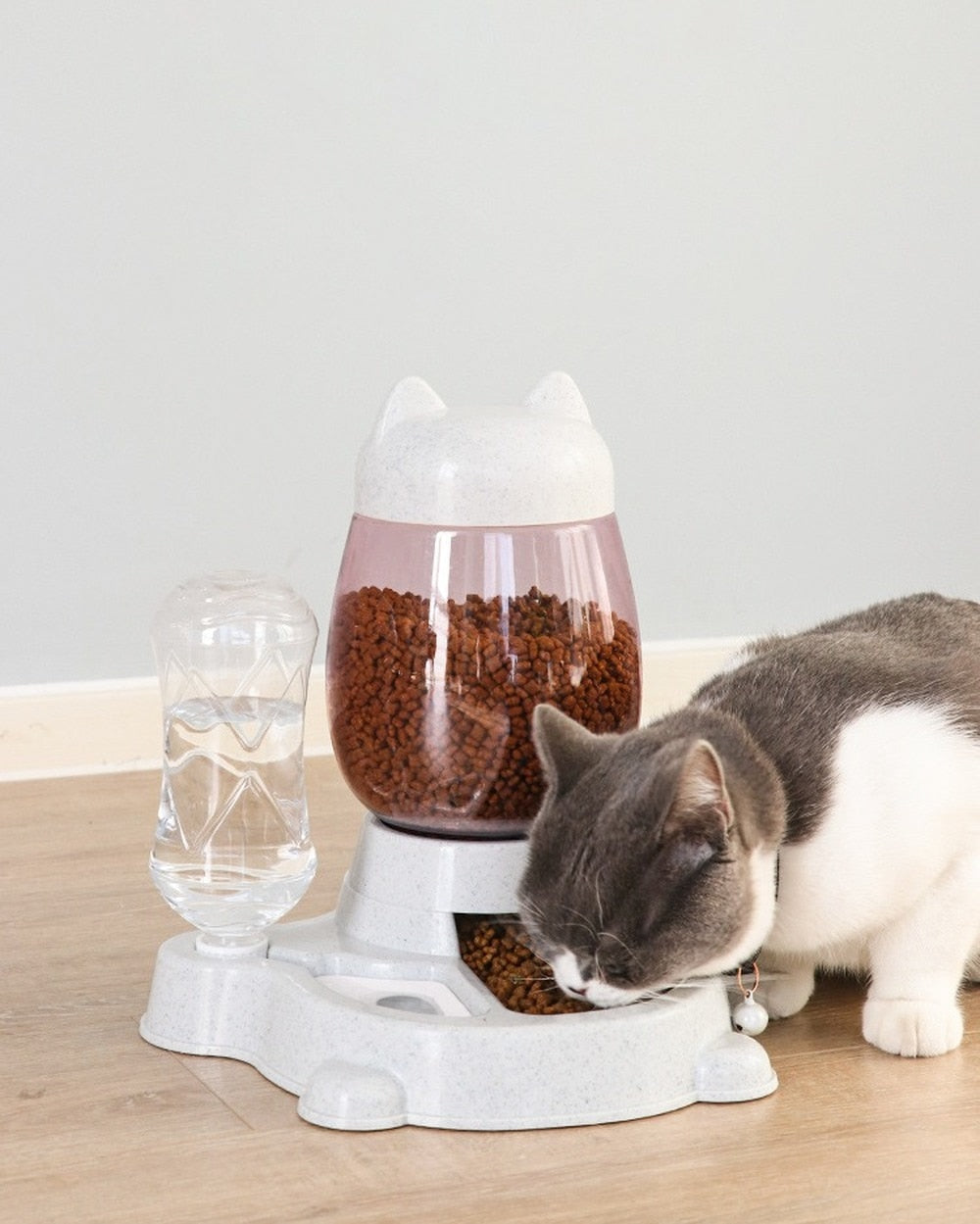 DISTRIBUTEUR D'EAU ET CROQUETTE POUR CHAT - X10 Maroc - Livraison gratuite -