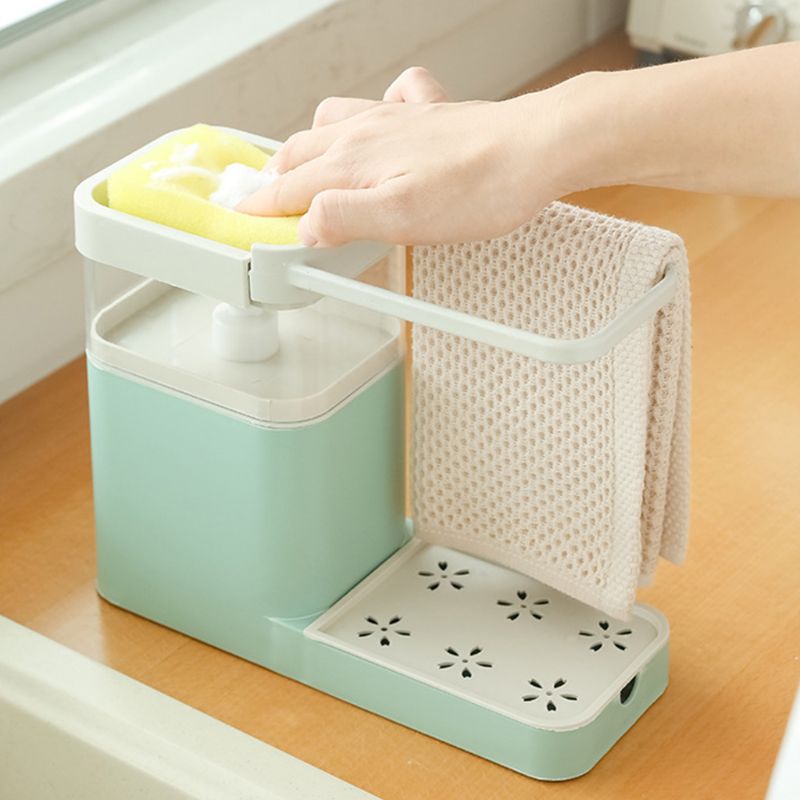 Distributeur de savon 2 en 1 avec vaisselle et porte-serviettes - X10 Maroc - Livraison gratuite -