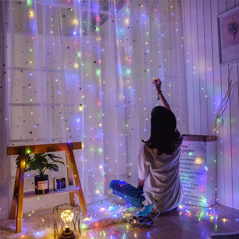 Lumières de rideau LED - X10 Maroc - Livraison gratuite - Coloré