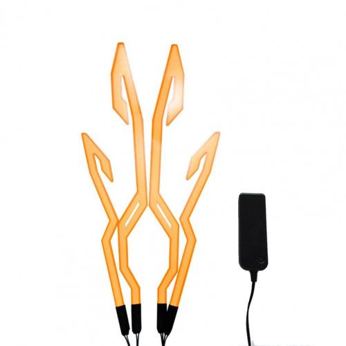 Eclairage casque moto - X10 Maroc - Livraison gratuite - Orange
