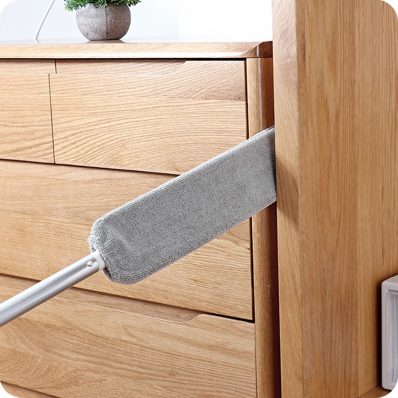 Brosse à poussière pour nettoyage sous appareils électroménagers avec long manche flexible 80 cm – 150 cm lavable et rétractable - X10 Maroc - Livraison gratuite -