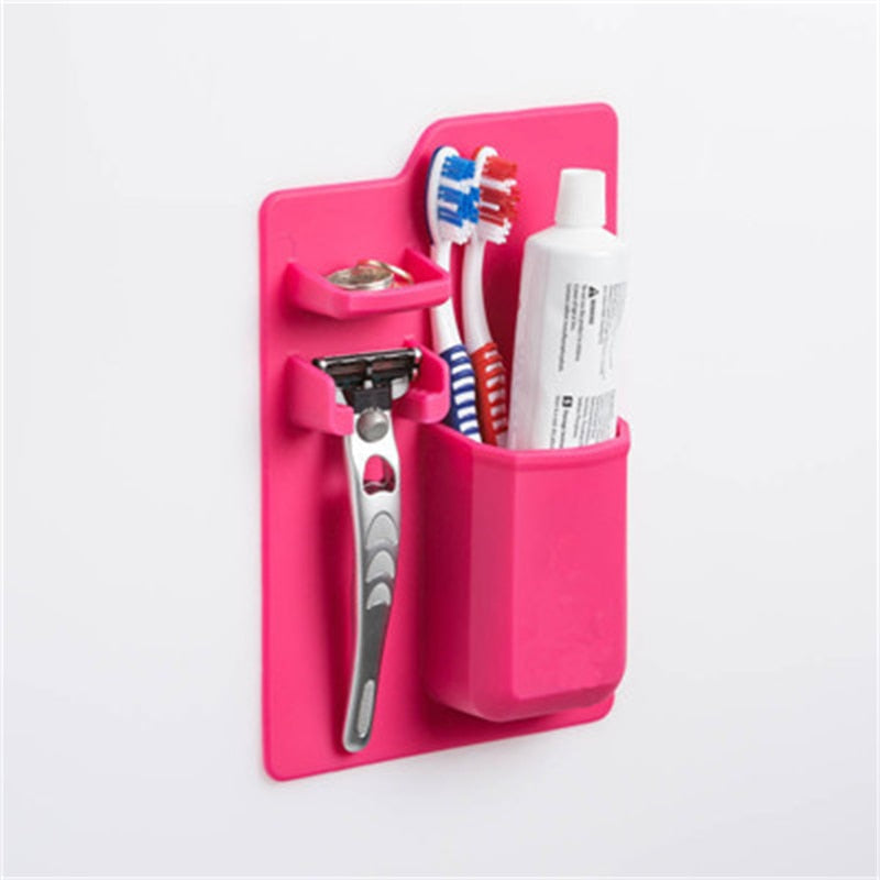 Ensemble de rangement et organisateur de salle de bain facile - X10 Maroc - Livraison gratuite - Rose