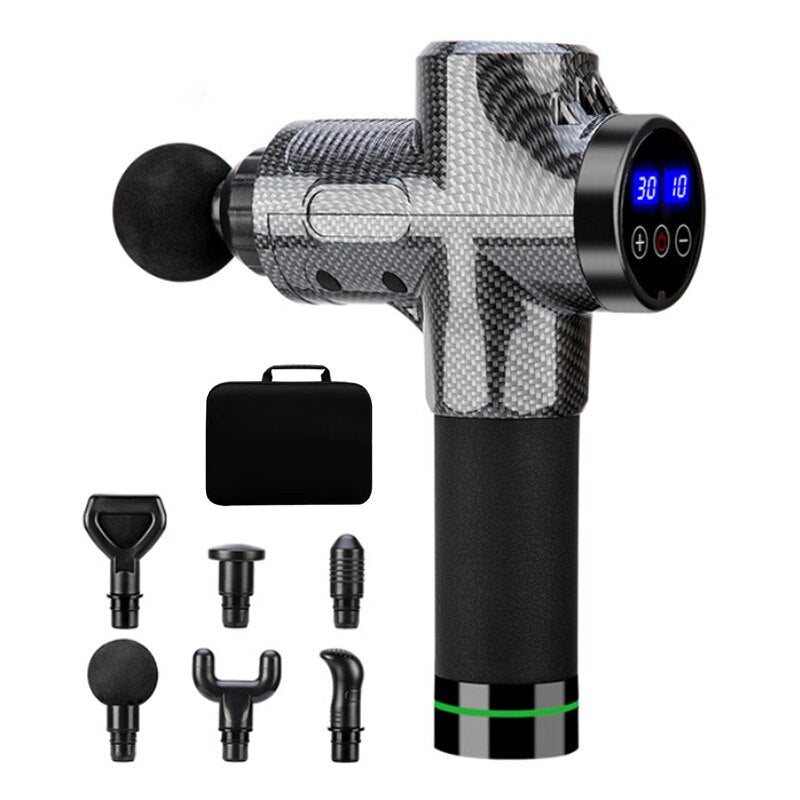 Pistolet De Massage - Appareil De Massage Musculaire - X10 Maroc - Livraison gratuite - Gris