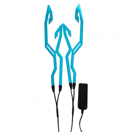 Eclairage casque moto - X10 Maroc - Livraison gratuite - Bleu