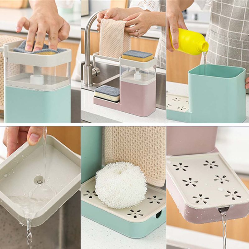 Distributeur de savon 2 en 1 avec vaisselle et porte-serviettes - X10 Maroc - Livraison gratuite -