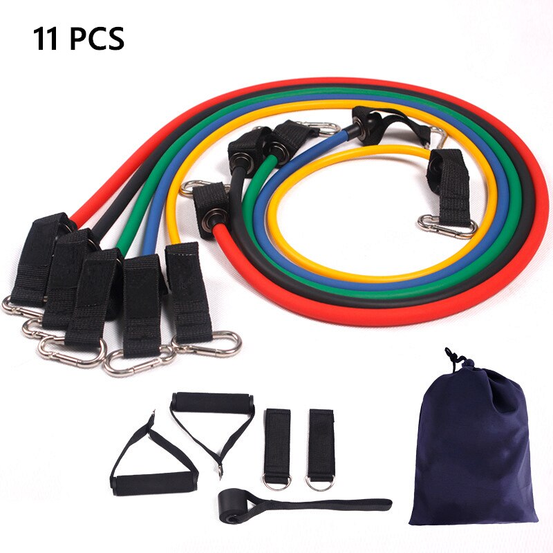 Ensemble de bandes de résistance fitness 11 bandes de résistance pour le sport - X10 Maroc - Livraison gratuite -
