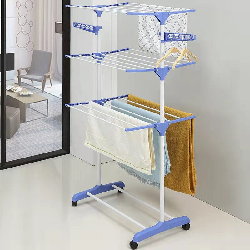 Sèche-linge pliable à ailes latérales sur 3 niveaux - X10 Maroc - Livraison gratuite -