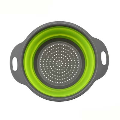 Passoire Rond en Silicone Pliable Rétractable - Vert - X10 Maroc - Livraison gratuite - Vert / S