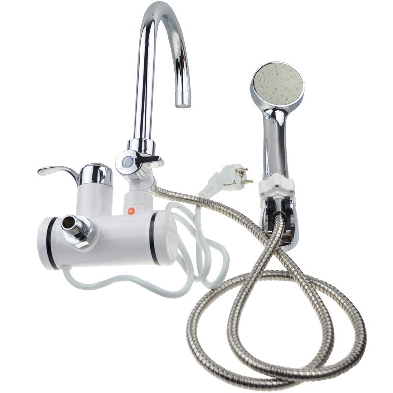 Robinet Chauffe-eau instantané électrique affichage de la température - X10 Maroc - Livraison gratuite - lateral big bend