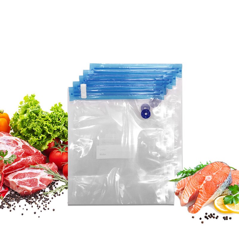 Toujours frais Appareil sous vide pour garder vos aliments toujours frais avec 6 sacs réutilisables - X10 Maroc - Livraison gratuite -