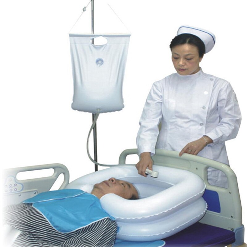 Plateau de lavage de cheveux gonflable, peut être gonflé et dégonflé, facile à transporter la tête dans le lit - X10 Maroc - Livraison gratuite -