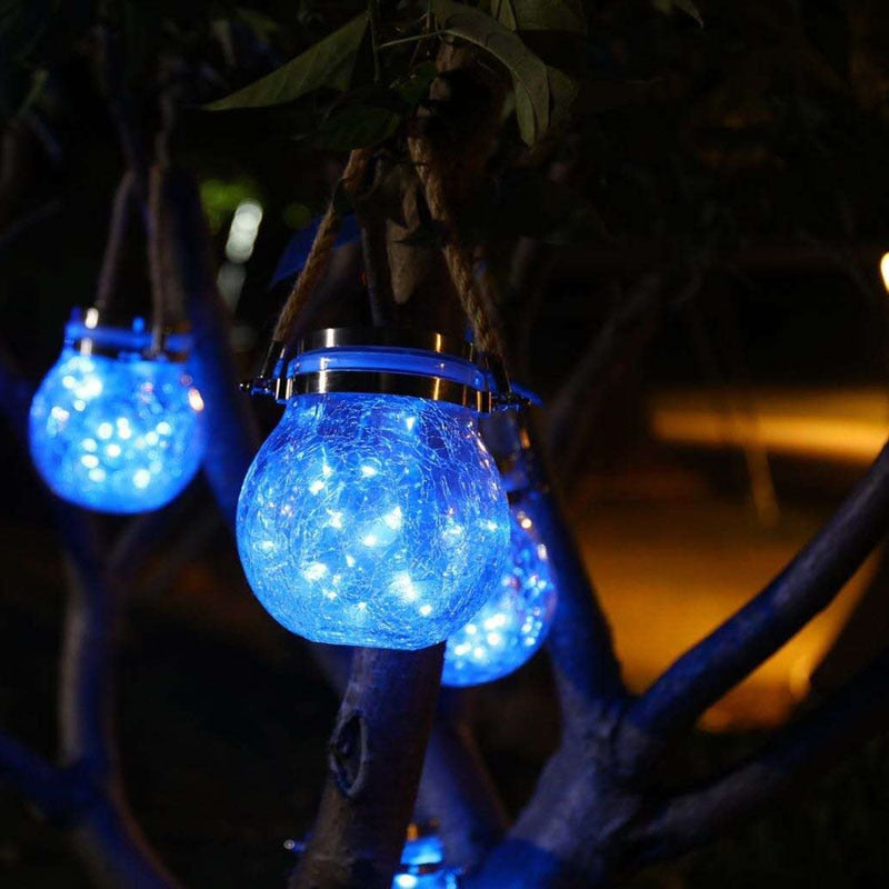 Lampes solaires d'extérieur à LED - X10 Maroc - Livraison gratuite - Bleu