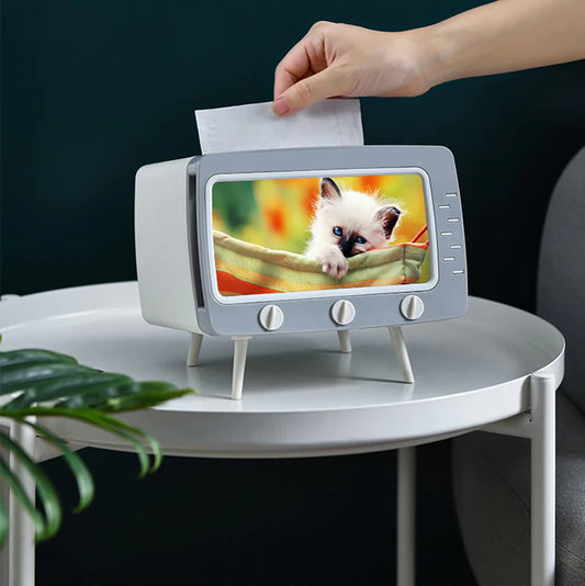 Boîte à mouchoirs TV antique - X10 Maroc - Livraison gratuite -