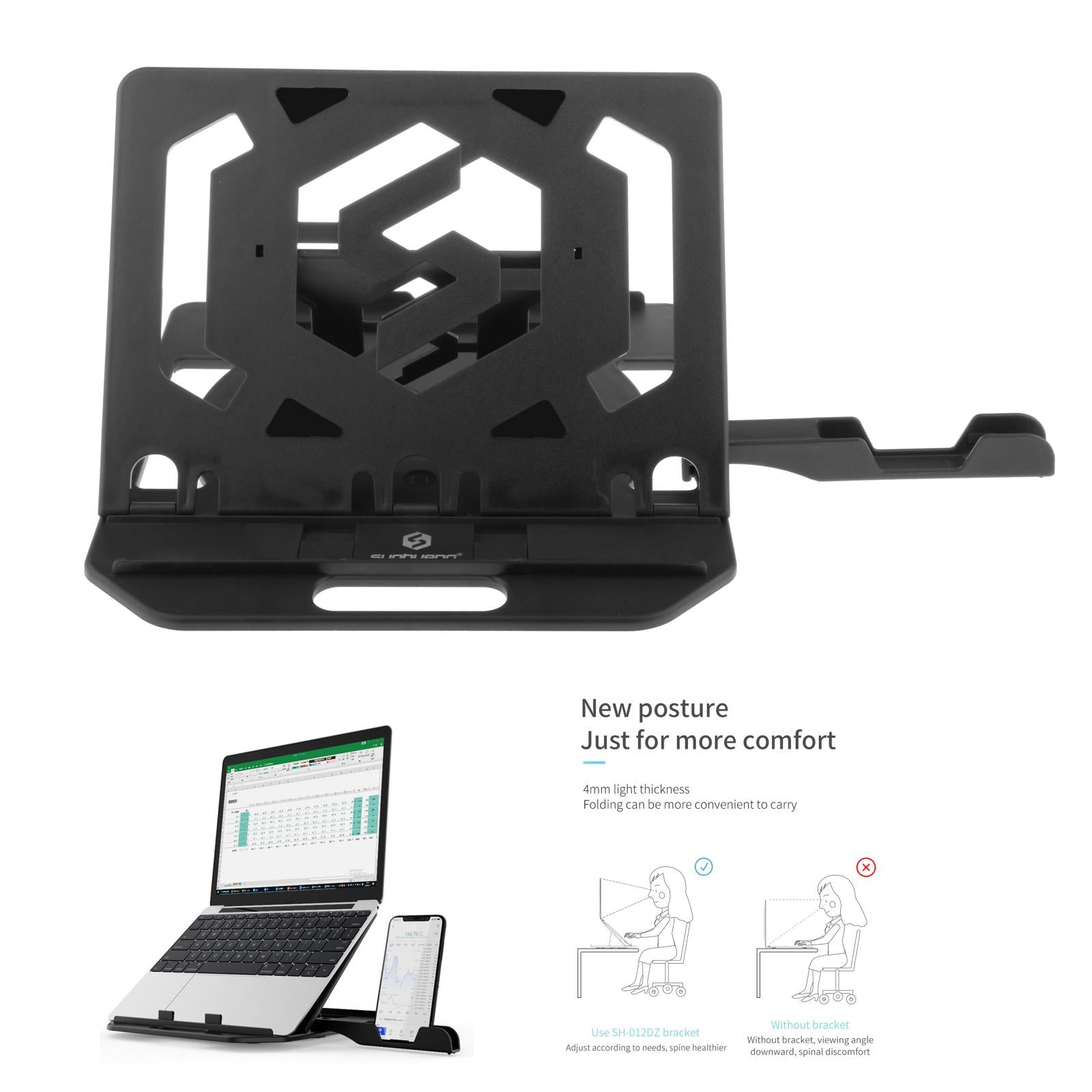 Support pour ordinateur portable et support de téléphone réglables et multi-angles - X10 Maroc - Livraison gratuite -