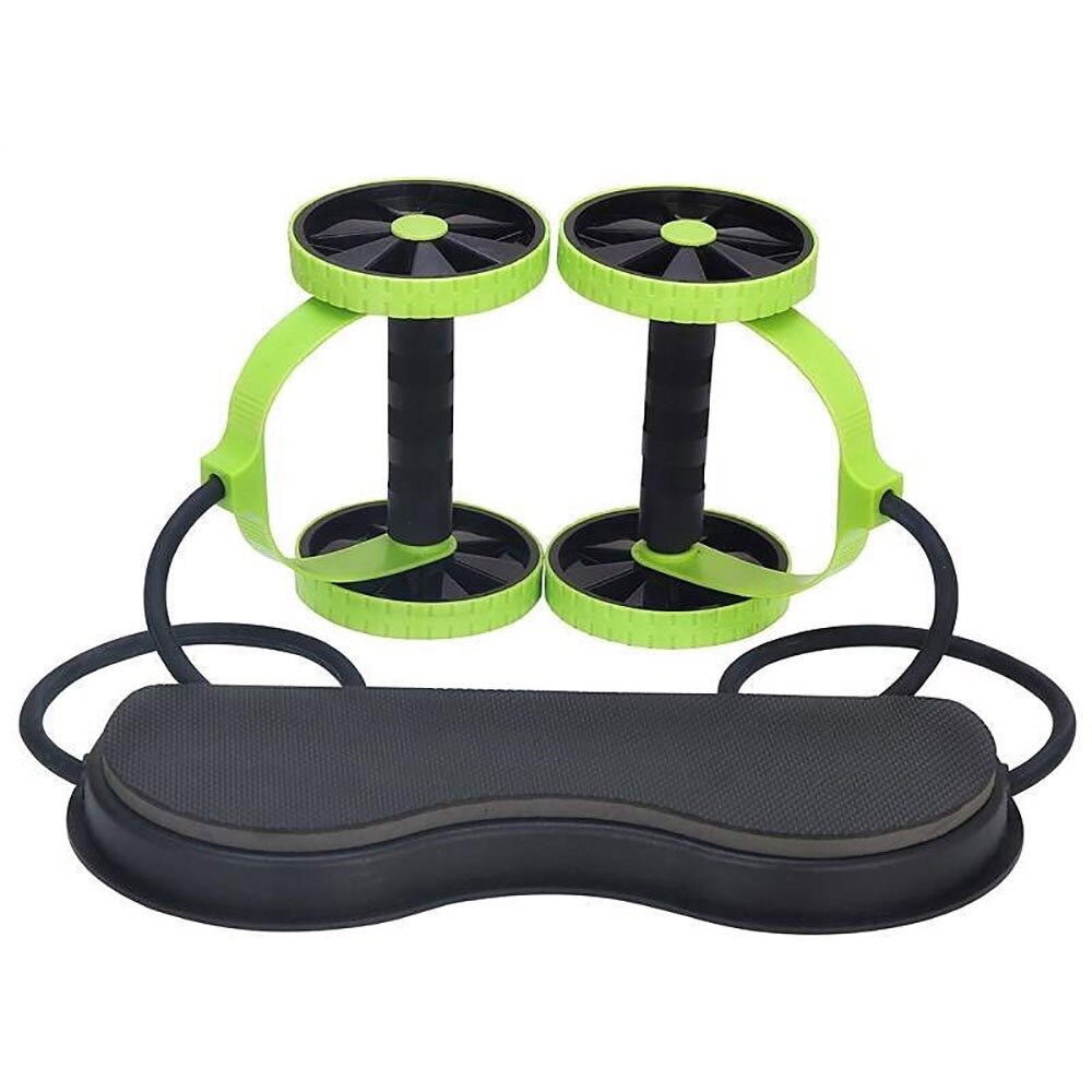 Entraîneur abdominal et de taille AB Roller Résistance à double roue Yoga Corde de traction - X10 Maroc - Livraison gratuite - Default Title