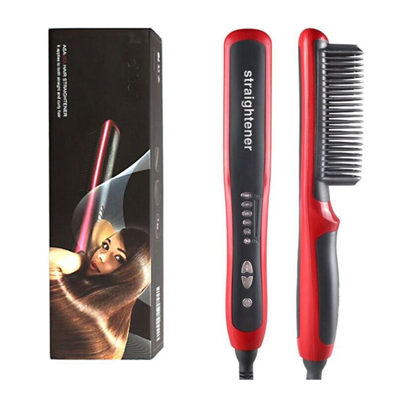 Brosse à cheveux électrique et lisseur à barbe - X10 Maroc - Livraison gratuite -