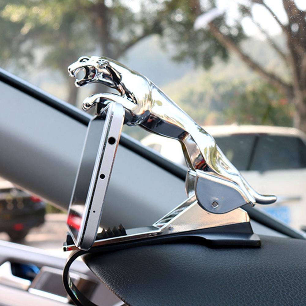 Support de téléphone de voiture de style Jaguar à 360 degrés - X10 Maroc - Livraison gratuite - Argent