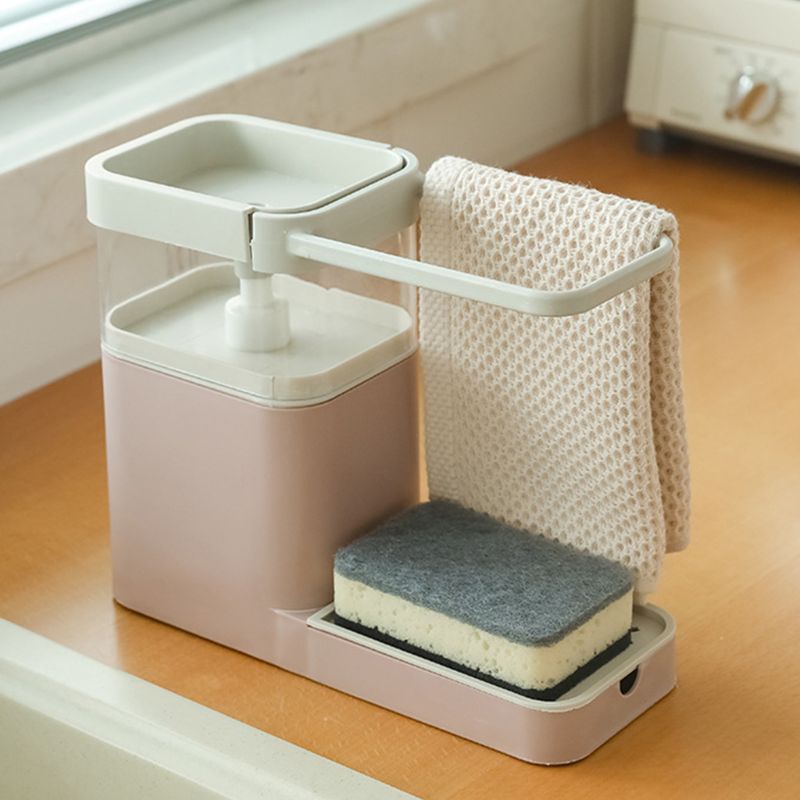 Distributeur de savon 2 en 1 avec vaisselle et porte-serviettes - X10 Maroc - Livraison gratuite -