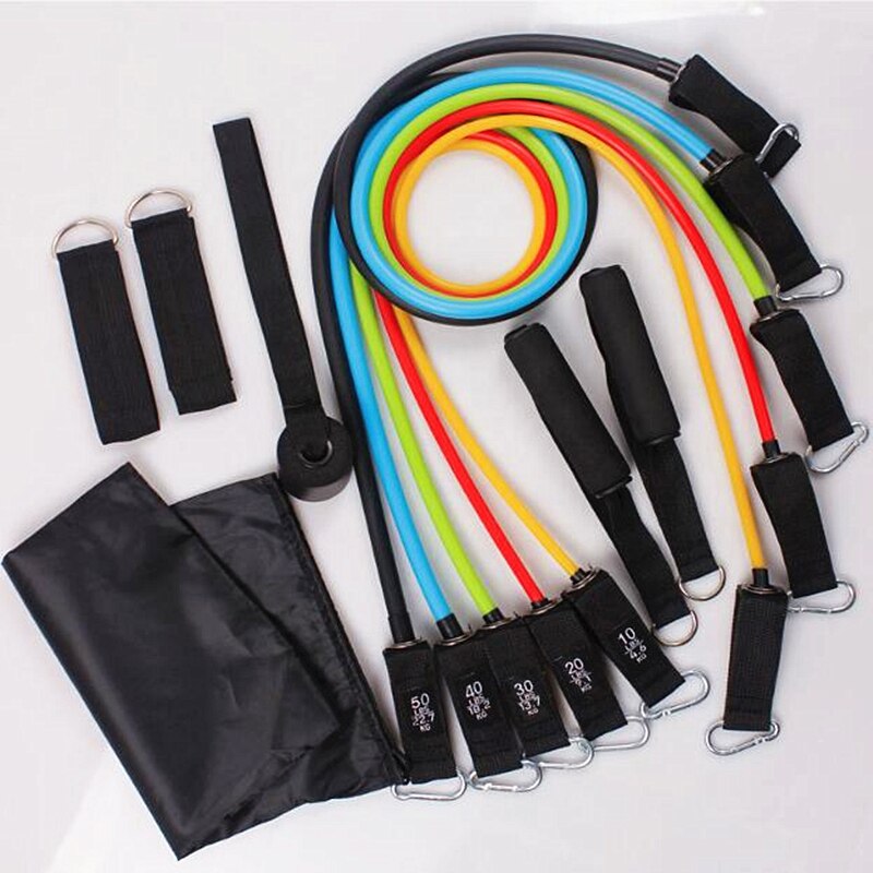 Ensemble de bandes de résistance fitness 11 bandes de résistance pour le sport - X10 Maroc - Livraison gratuite -