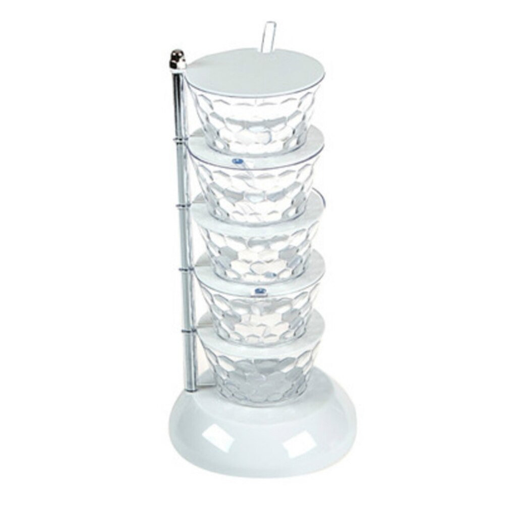 Étagère à épices rotative pour la cuisine, multifonction - X10 Maroc - Livraison gratuite - Blanc 5 couches