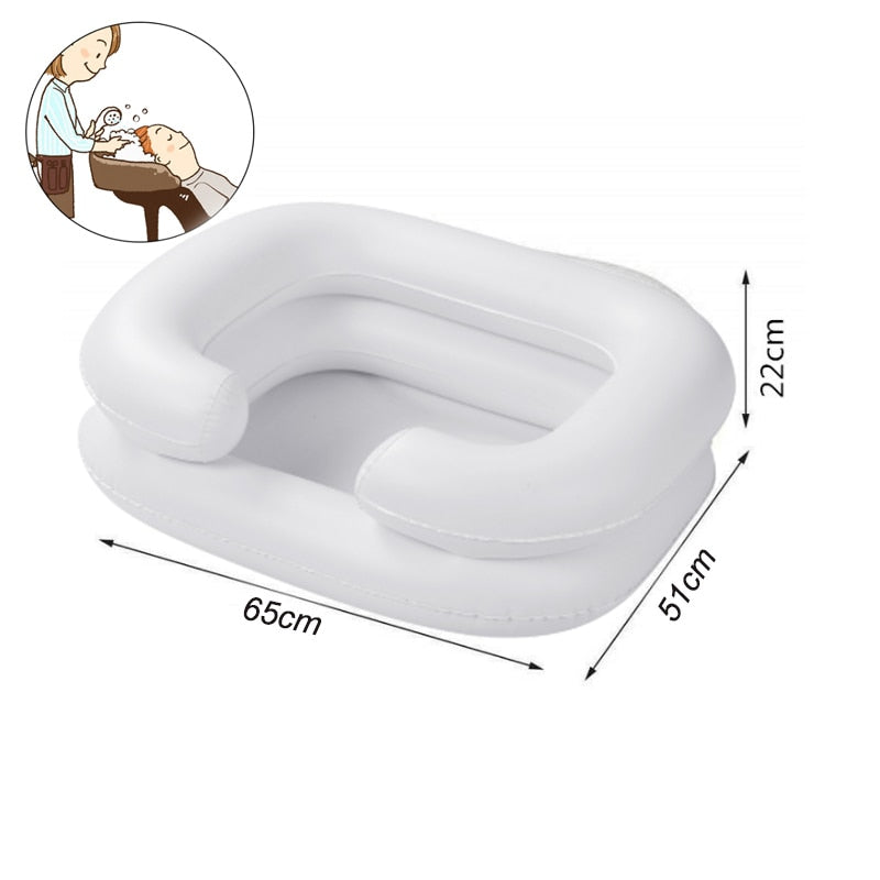 Plateau de lavage de cheveux gonflable, peut être gonflé et dégonflé, facile à transporter la tête dans le lit - X10 Maroc - Livraison gratuite - Default Title