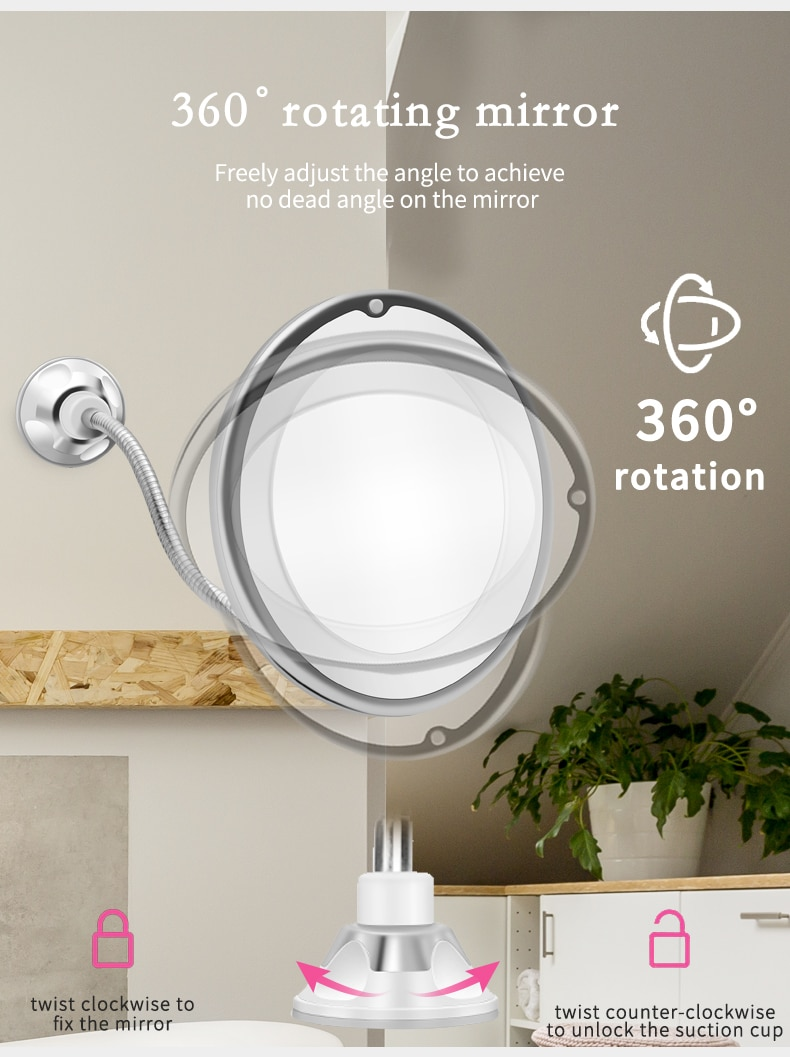 Miroir Grossissant Make-It-Bright - X10 Maroc - Livraison gratuite -