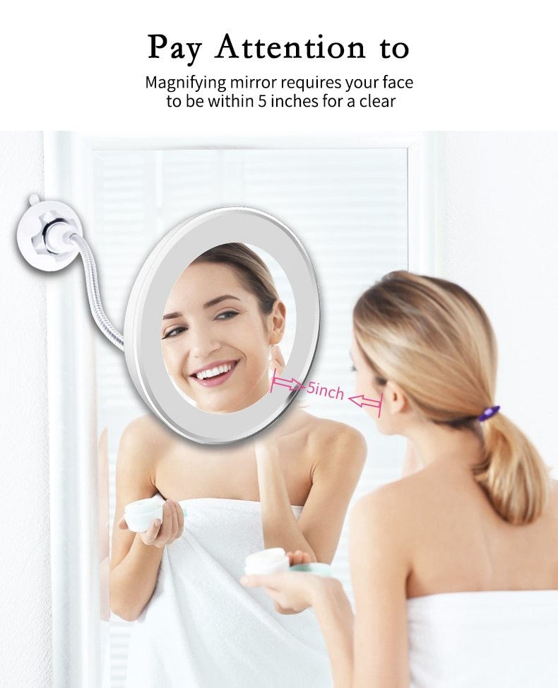 Miroir Grossissant Make-It-Bright - X10 Maroc - Livraison gratuite -